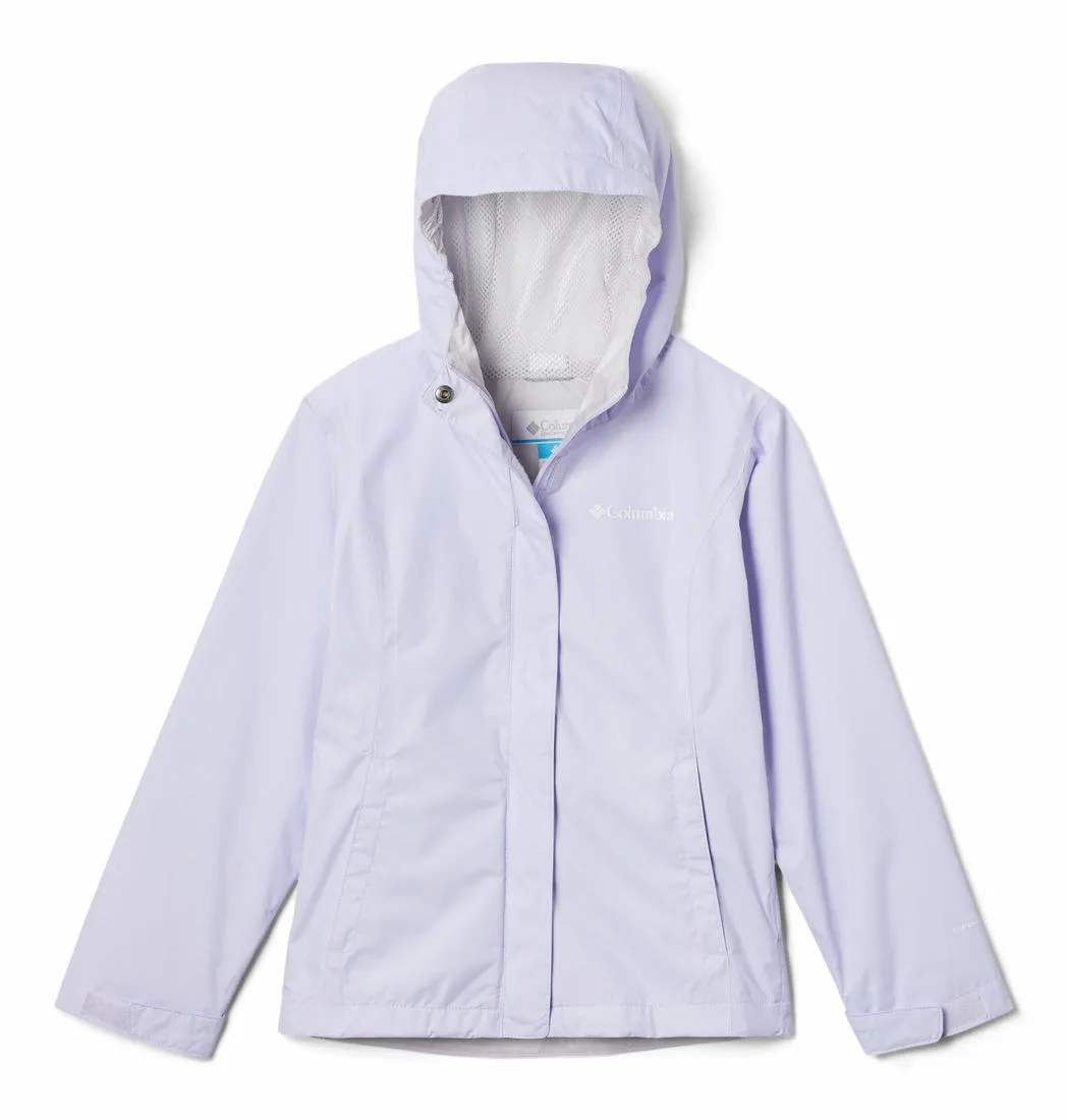 Columbia Kids Girls Purple Omni-Tech Arcadia Waterproof Rain Jacket