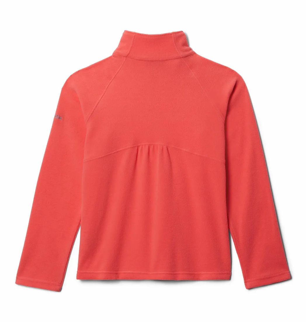 Columbia Kids Girls Red Glacial Half Zip Fleece