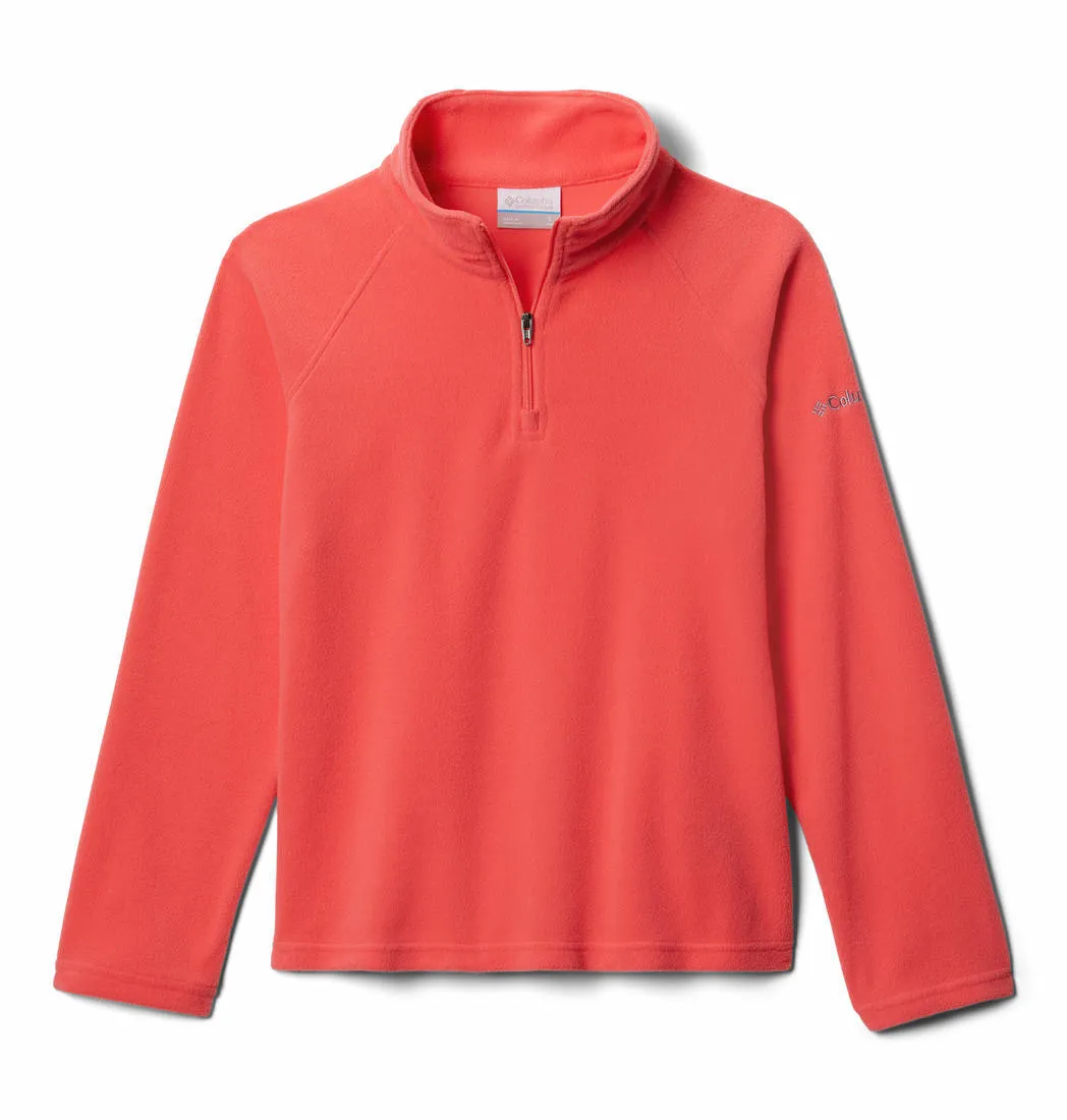 Columbia Kids Girls Red Glacial Half Zip Fleece