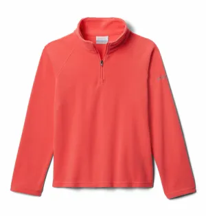 Columbia Kids Girls Red Glacial Half Zip Fleece