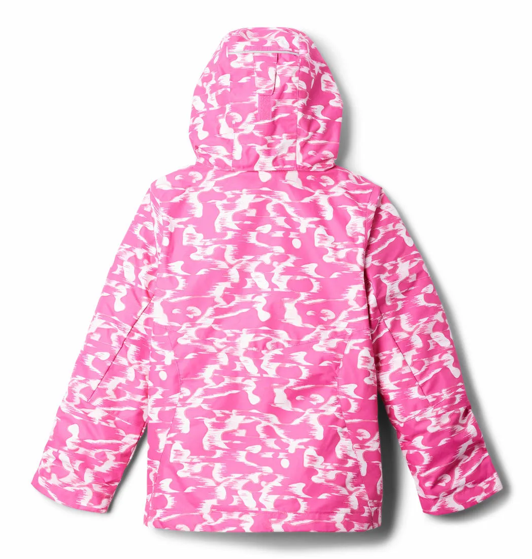Columbia Kids Girls Red Omni-Heat Reflective Bugaboo III Printed Inetrchangeable Jacket
