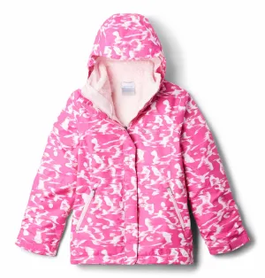 Columbia Kids Girls Red Omni-Heat Reflective Bugaboo III Printed Inetrchangeable Jacket