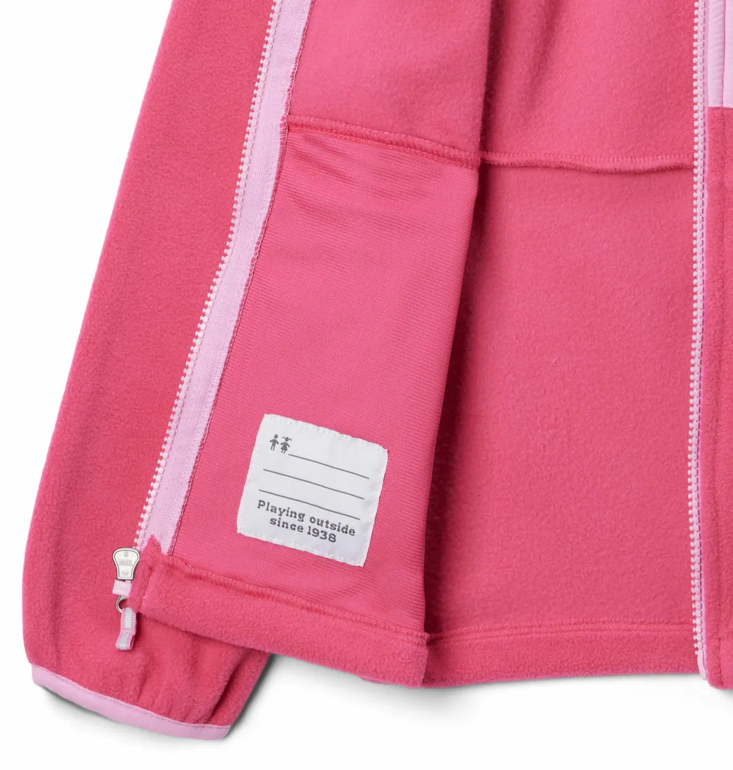 Columbia Kids Unisex Pink Fast Trek III Fleece Jacket