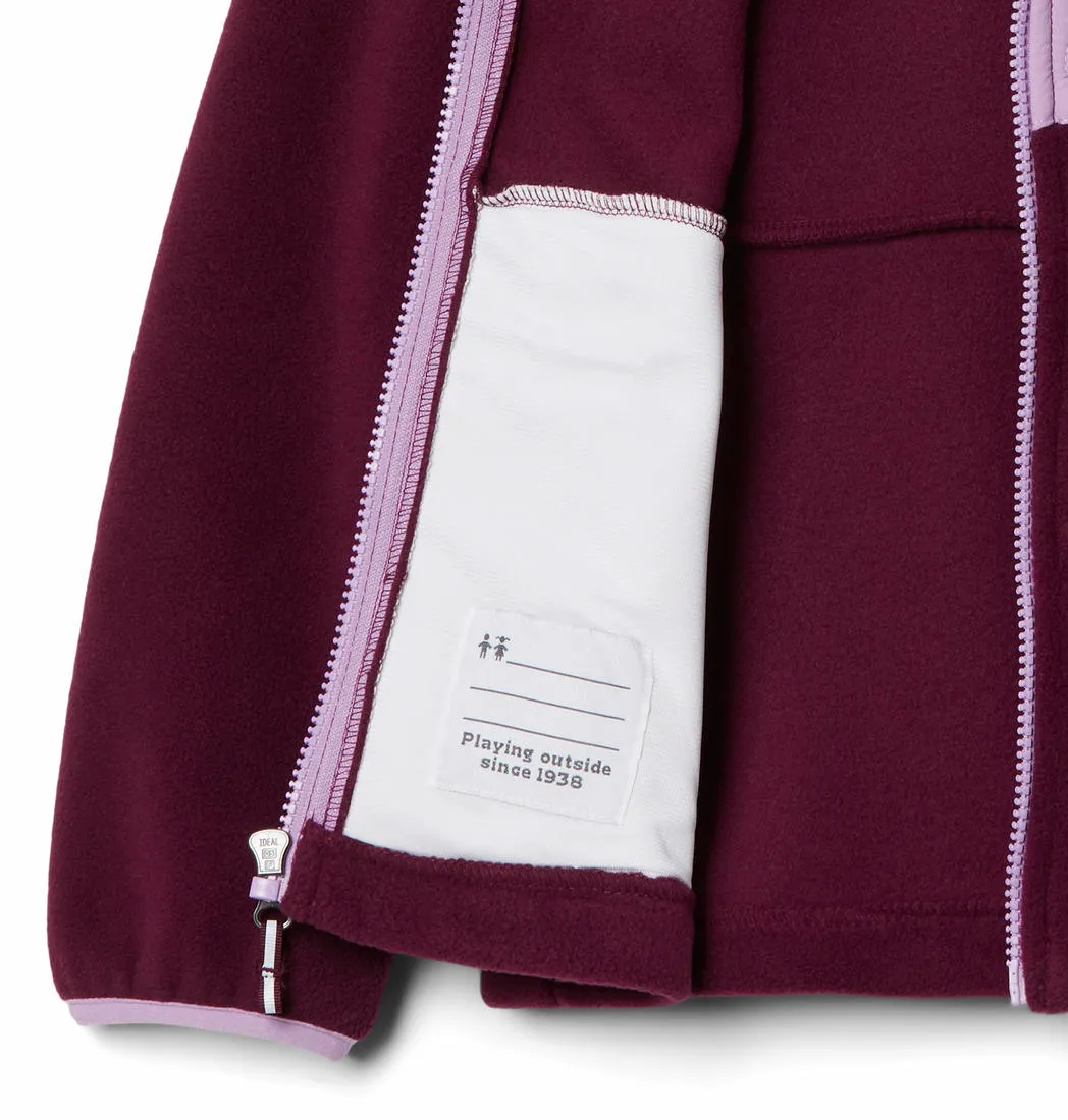 Columbia Kids Unisex Purple Fast Trek III Fleece Jacket