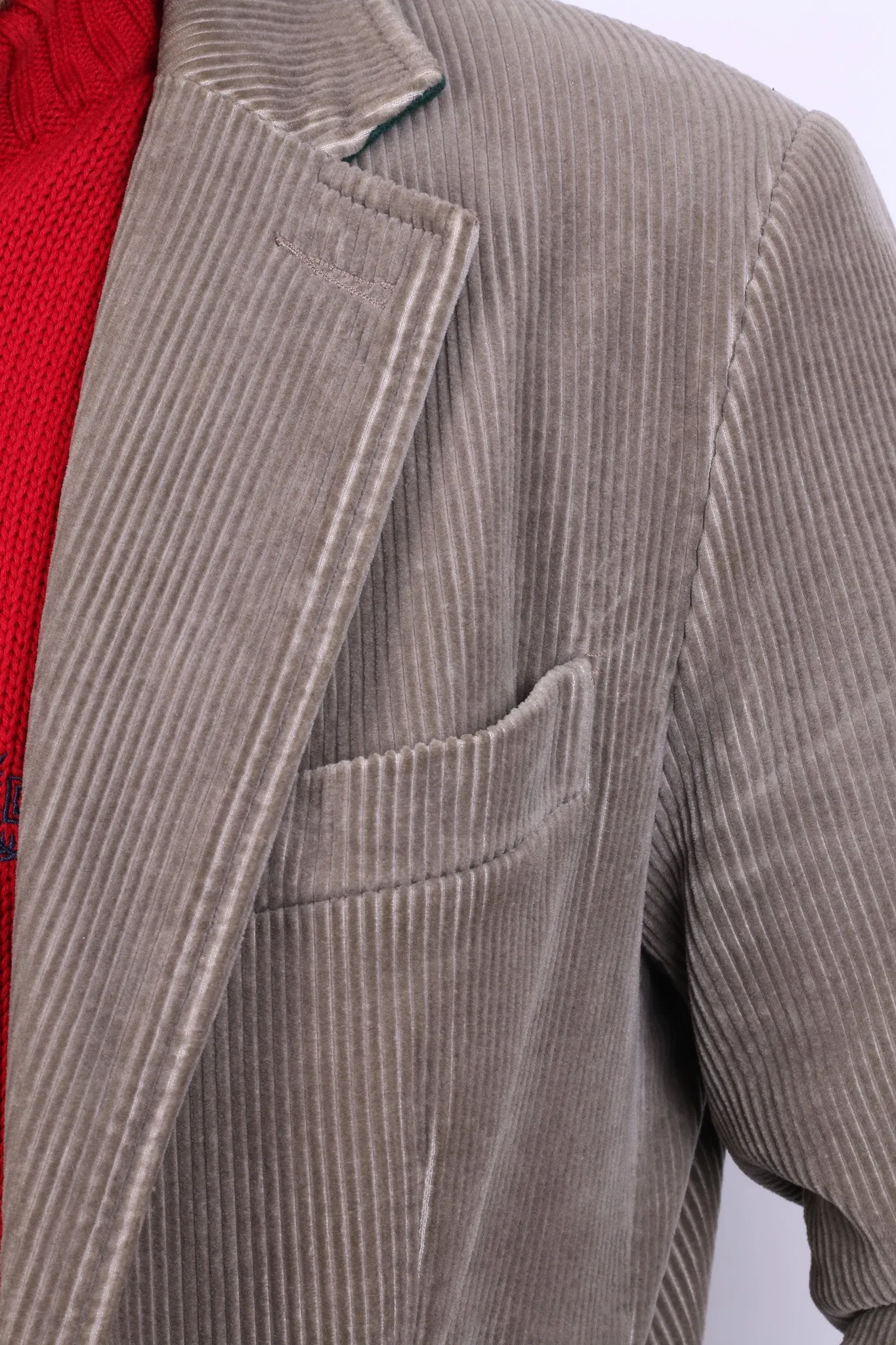 Cottonfield Active Wear Mens 48 S/M Corduroy Blazer Brown Cotton Jacket