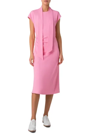 Crpe Midi Dress