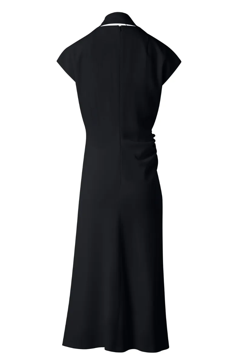 Crpe Midi Dress