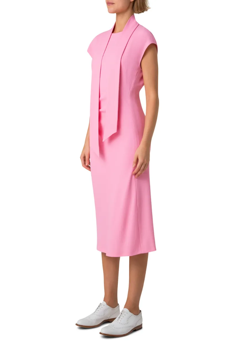 Crpe Midi Dress
