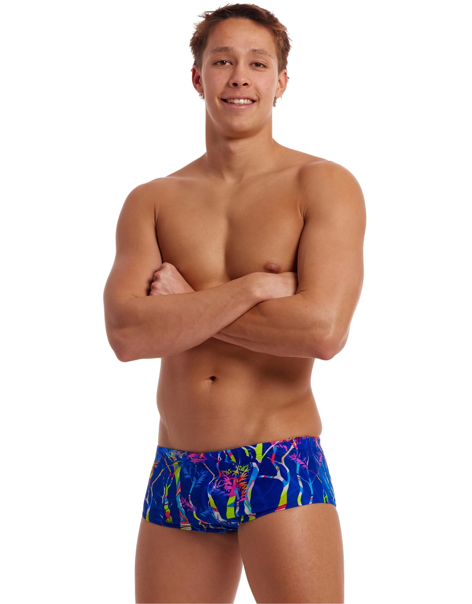 Dammed Sidewinder Swim Trunks - Blue