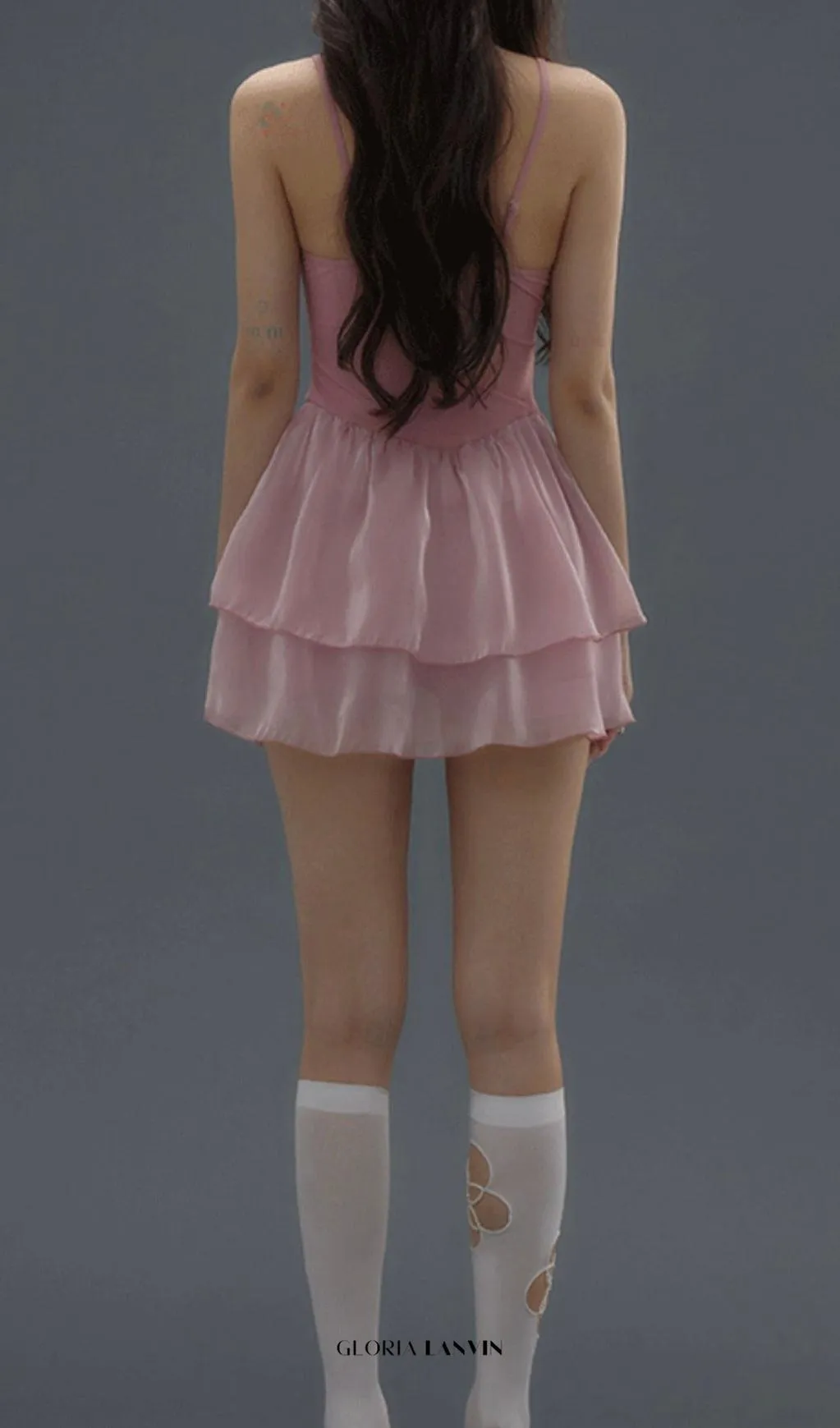 Danika Pink Floral Dress Swimsuit Gloria Lanvin