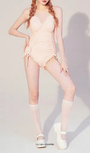 Dava Drawstring One-Piece Swimsuit Gloria Lanvin