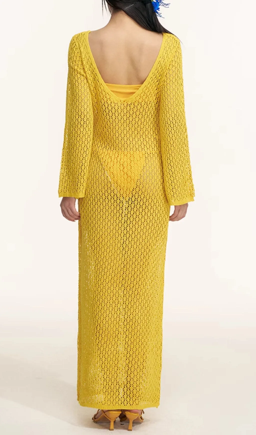 Dillan Yellow Flower Three-Piece Swimsuit Gloria Lanvin