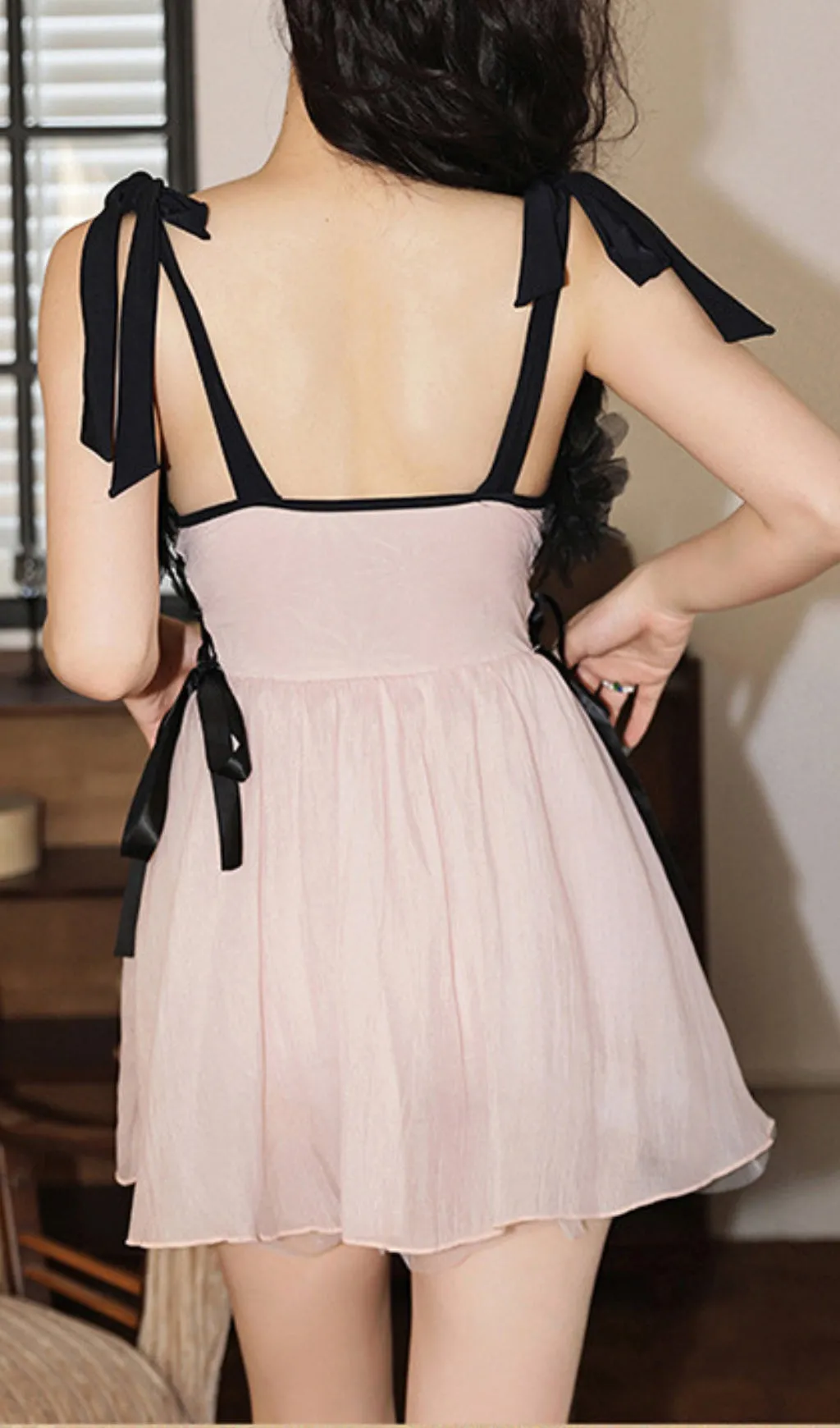 Doman Pink Mesh Embellished One-Piece Swimsuit Gloria Lanvin