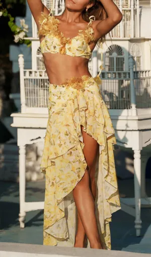 Donahue Printed Three-Piece Swimsuit Gloria Lanvin
