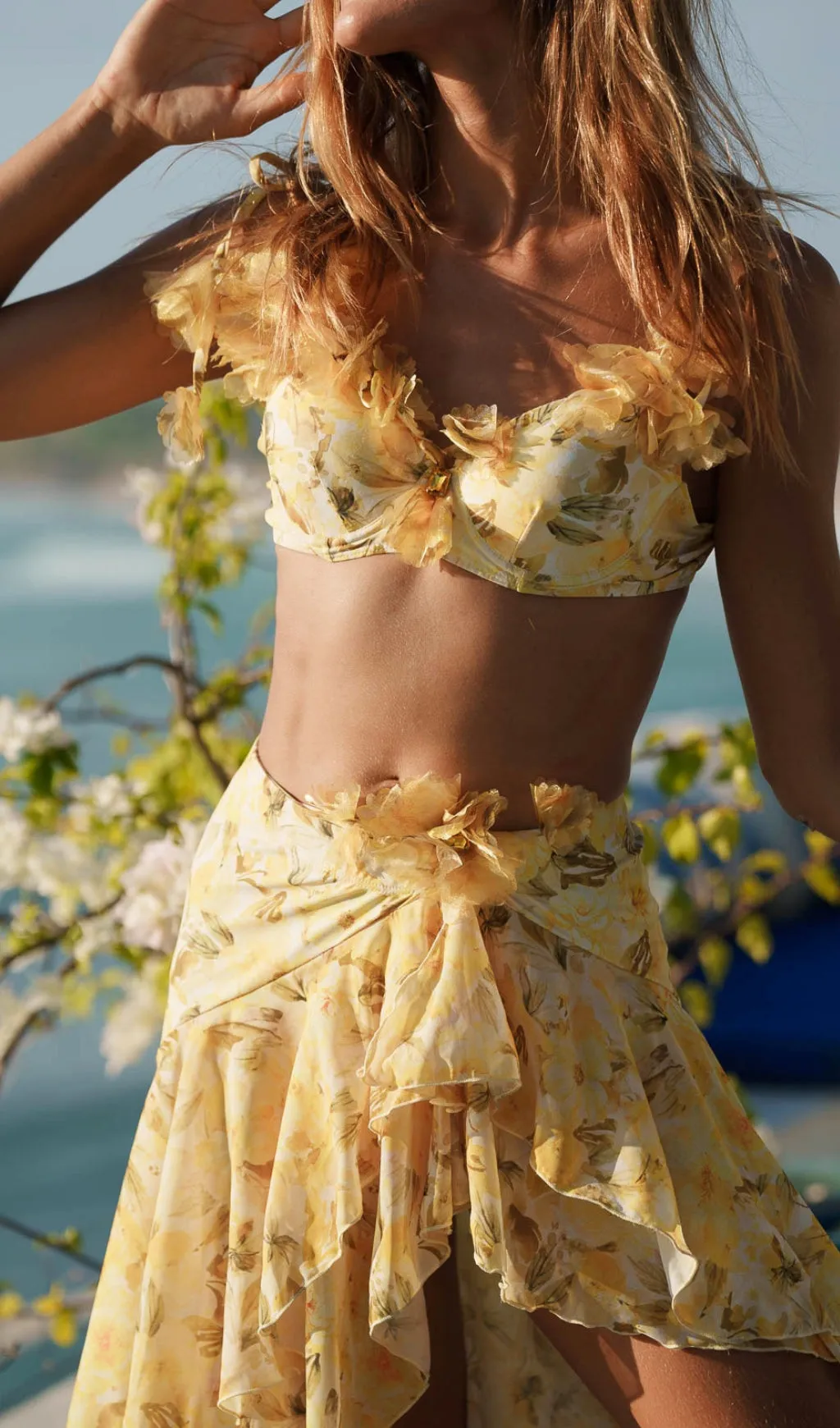 Donahue Printed Three-Piece Swimsuit Gloria Lanvin
