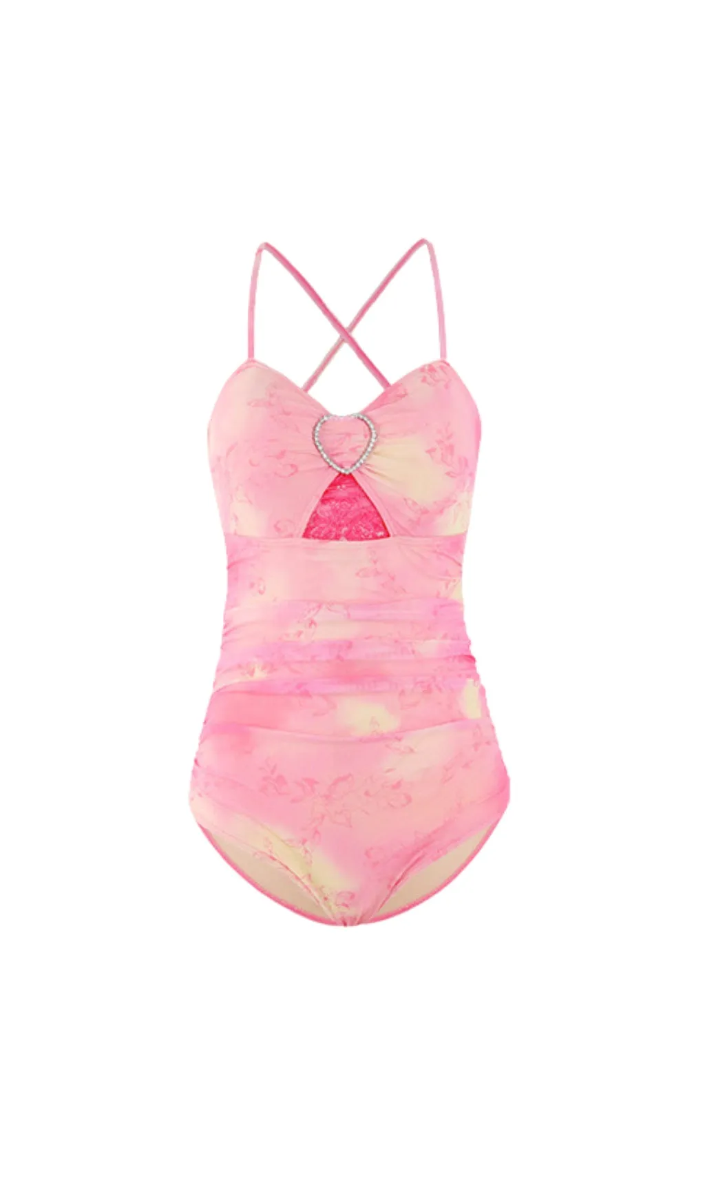 Duy Pink One-Piece Swimsuit Gloria Lanvin