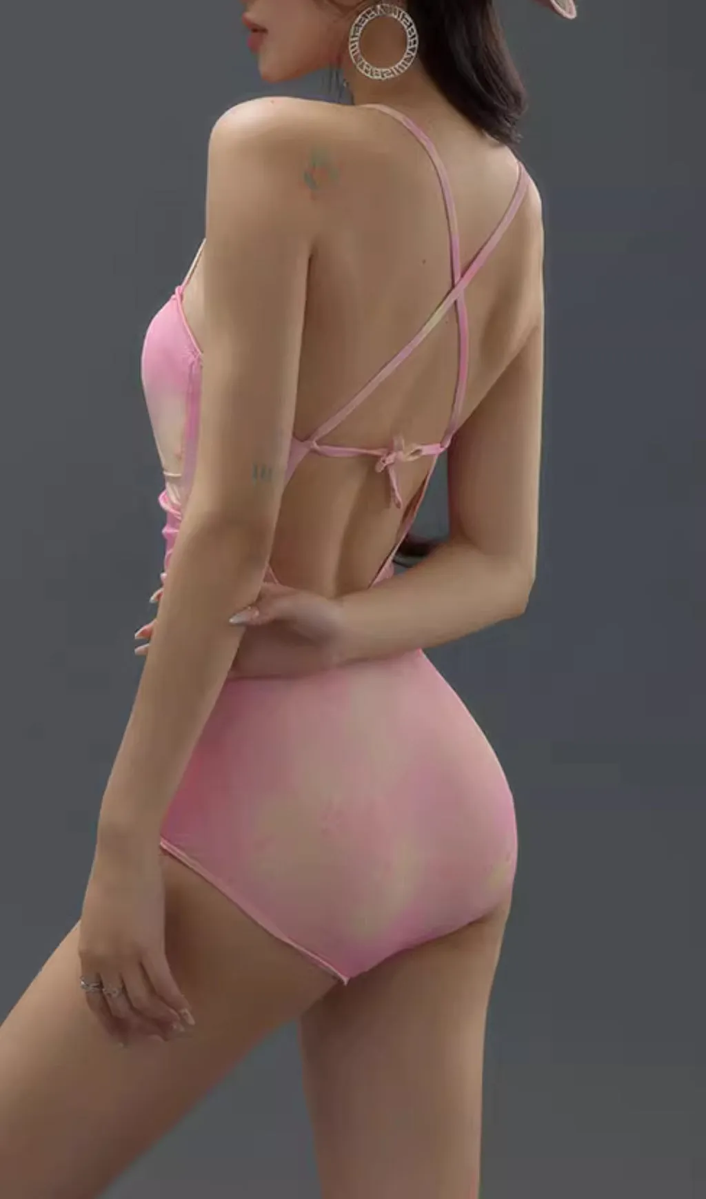 Duy Pink One-Piece Swimsuit Gloria Lanvin