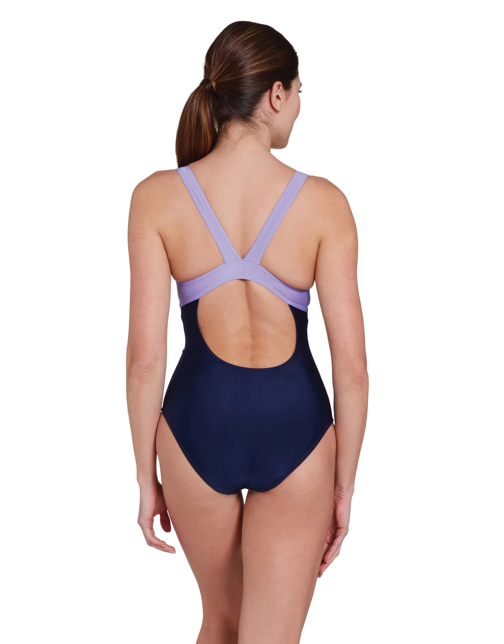 Eclipse Speedback Swimsuit - Navy/Multi