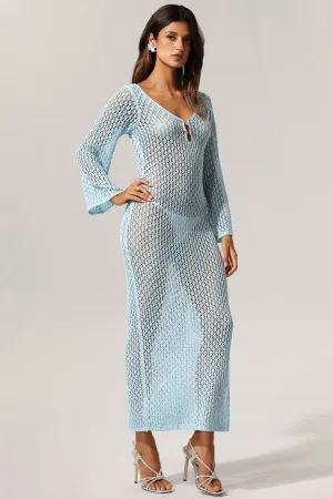 Ellyson Long Sleeves Hollow Out Maxi Dress Gloria Lanvin