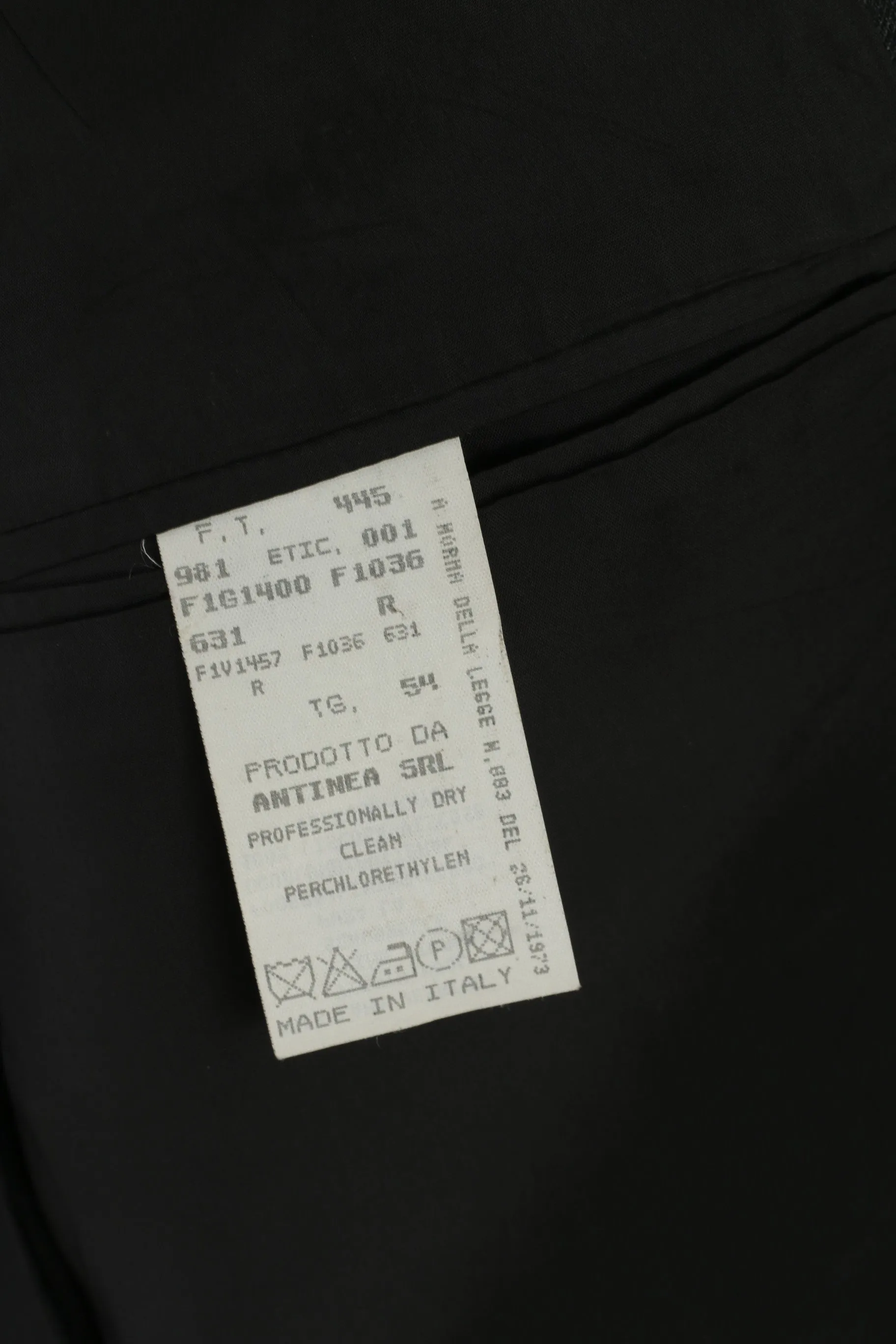 Emporio Armani Men 54 44 Blazer Charcoal Vintage Single Breasted Made in Italy Jacket
