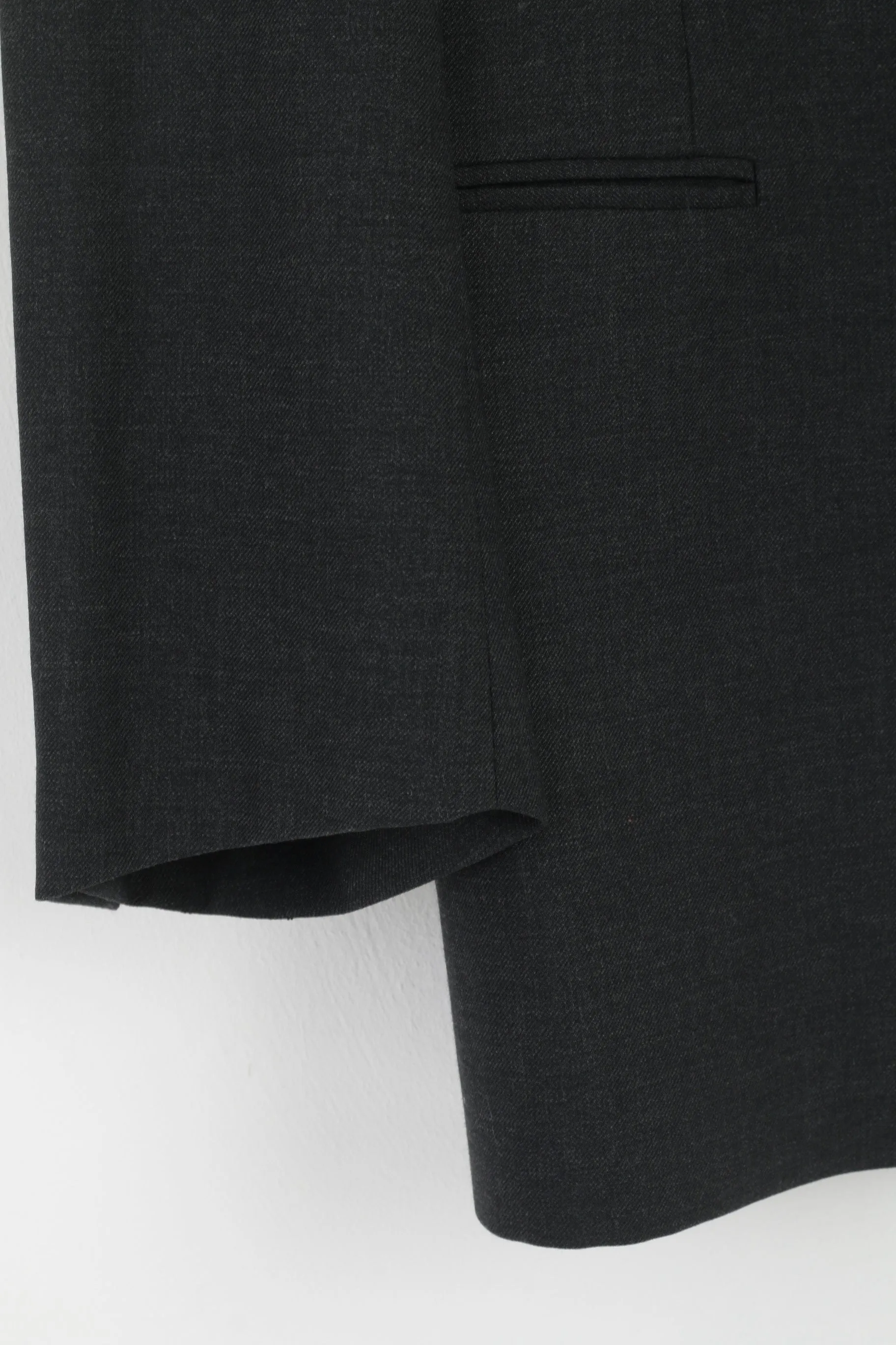 Emporio Armani Men 54 44 Blazer Charcoal Vintage Single Breasted Made in Italy Jacket
