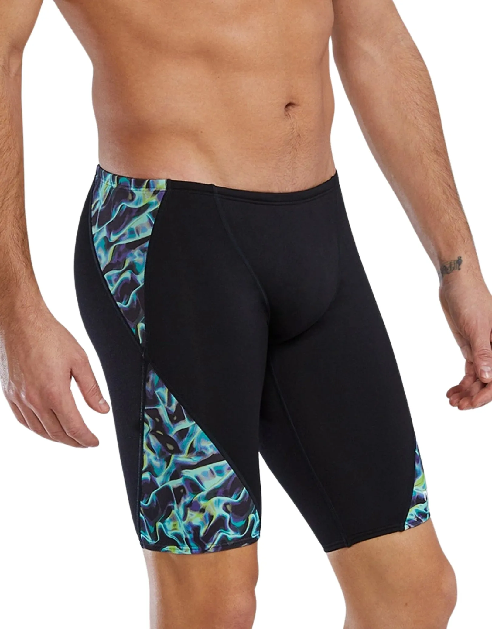 Energia Durafast Elite Blade Splice Swim Jammer - Black/Green