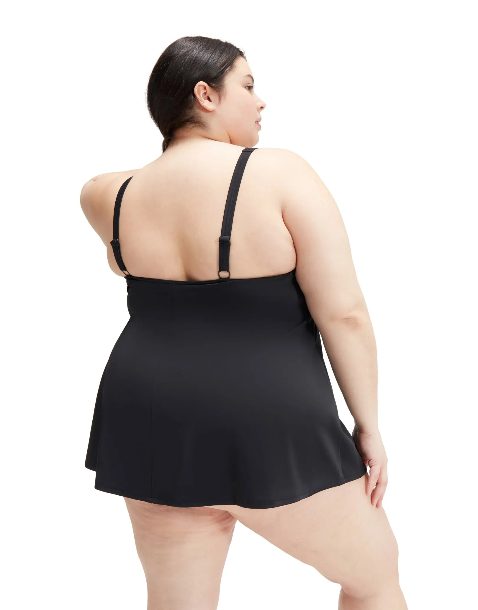 Essential Swim Dress - Black/Plus Size