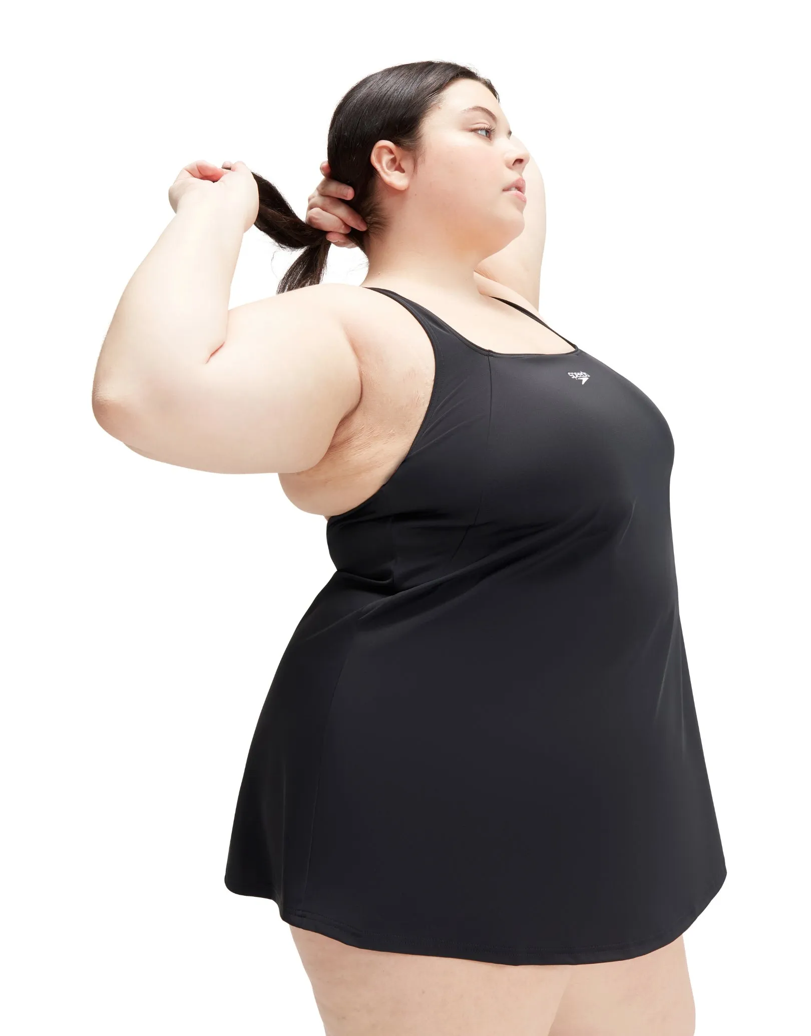 Essential Swim Dress - Black/Plus Size
