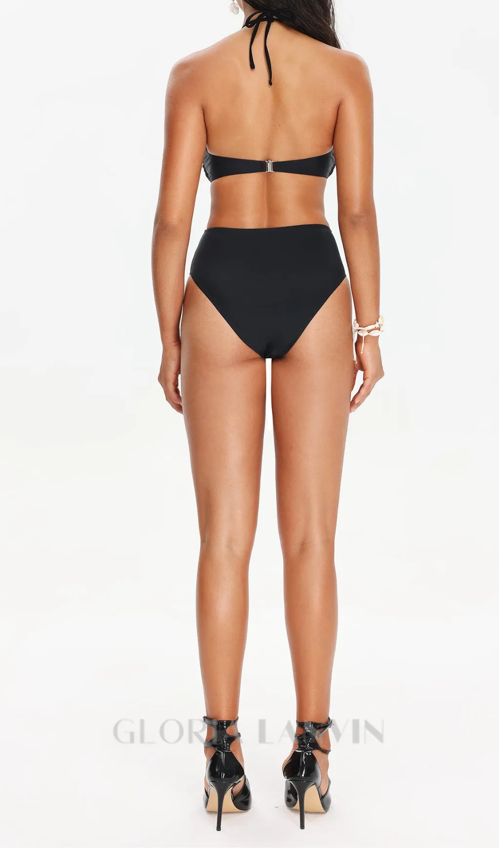FLOWER HALTER SWIMSUIT Gloria Lanvin