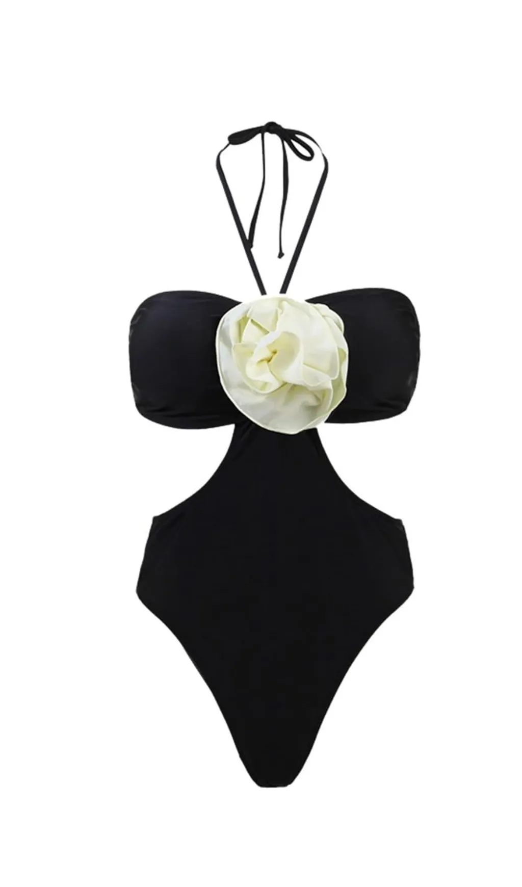 FLOWER HALTER SWIMSUIT Gloria Lanvin