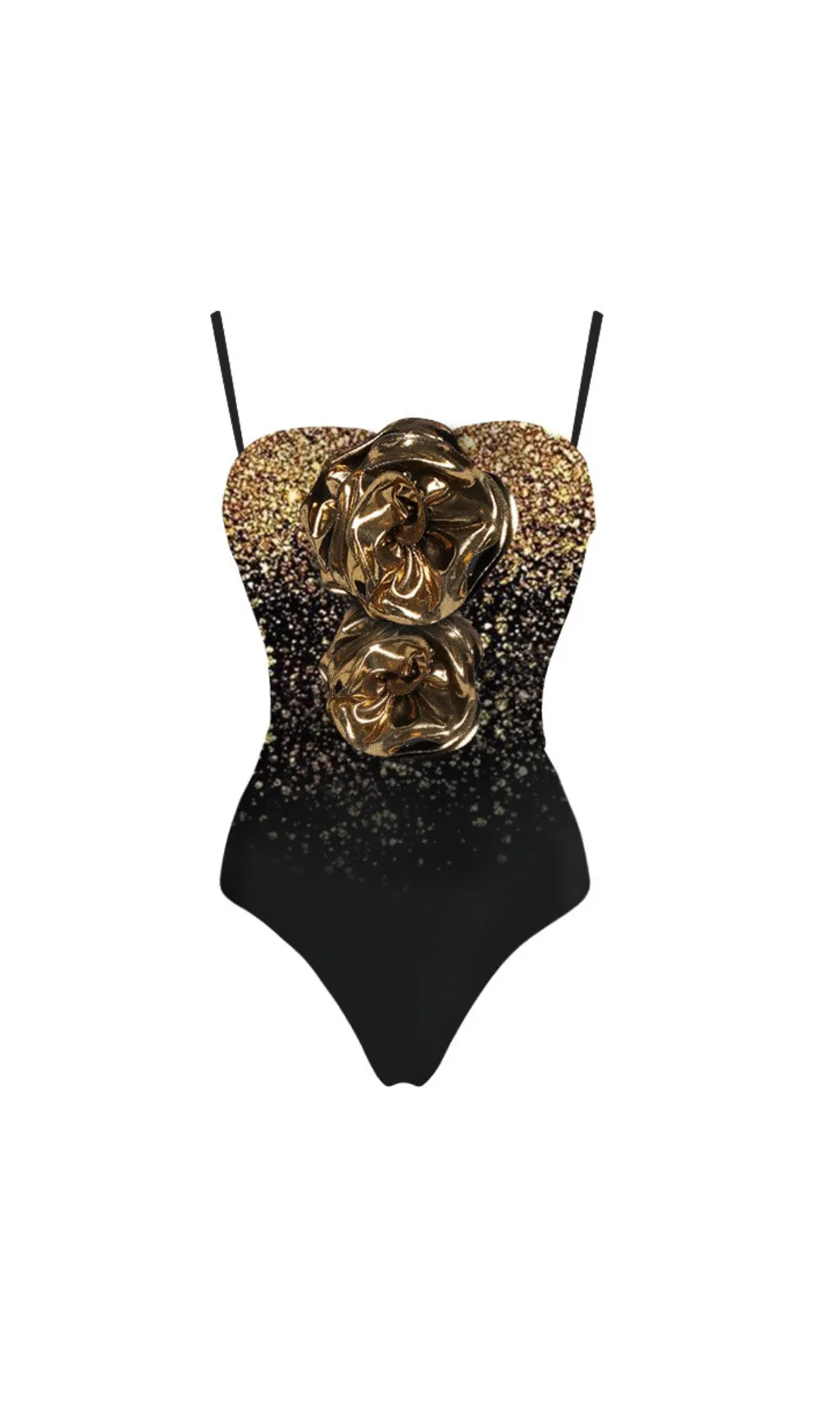 FLOWER SEQUIN SWIMSUIT AND SKIRT Gloria Lanvin