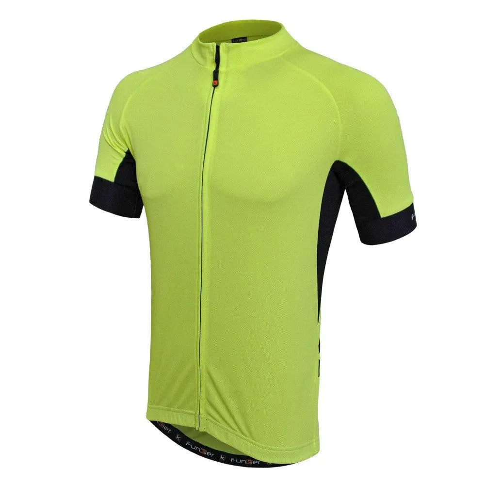 Funkier Cefalu Active Mens Cycling Jersey (Yellow)