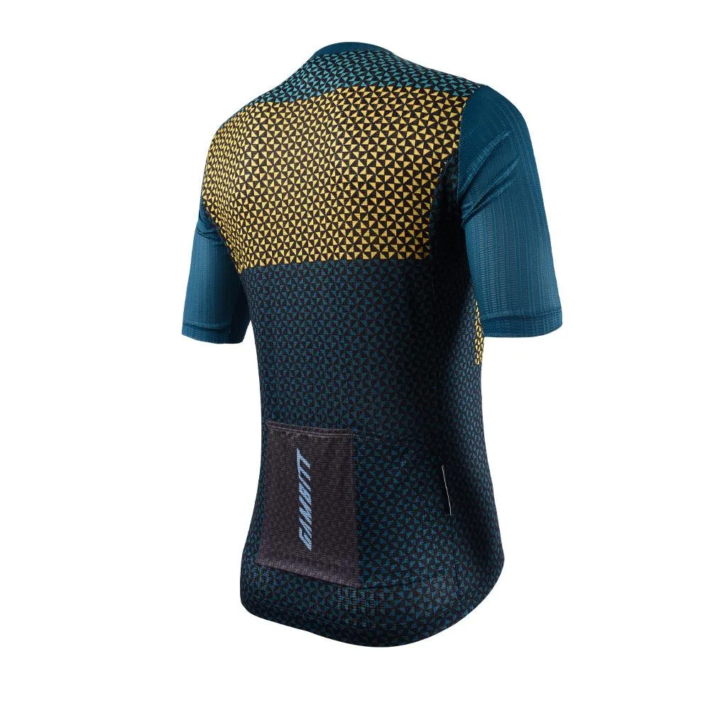 Gambitt Scalata Mens Cycling Jersey (Yellow Mosaic)