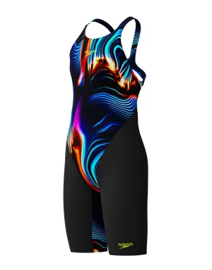 Girls Fastskin Endurance  Max Open Back Kneeskin - Black/Multi