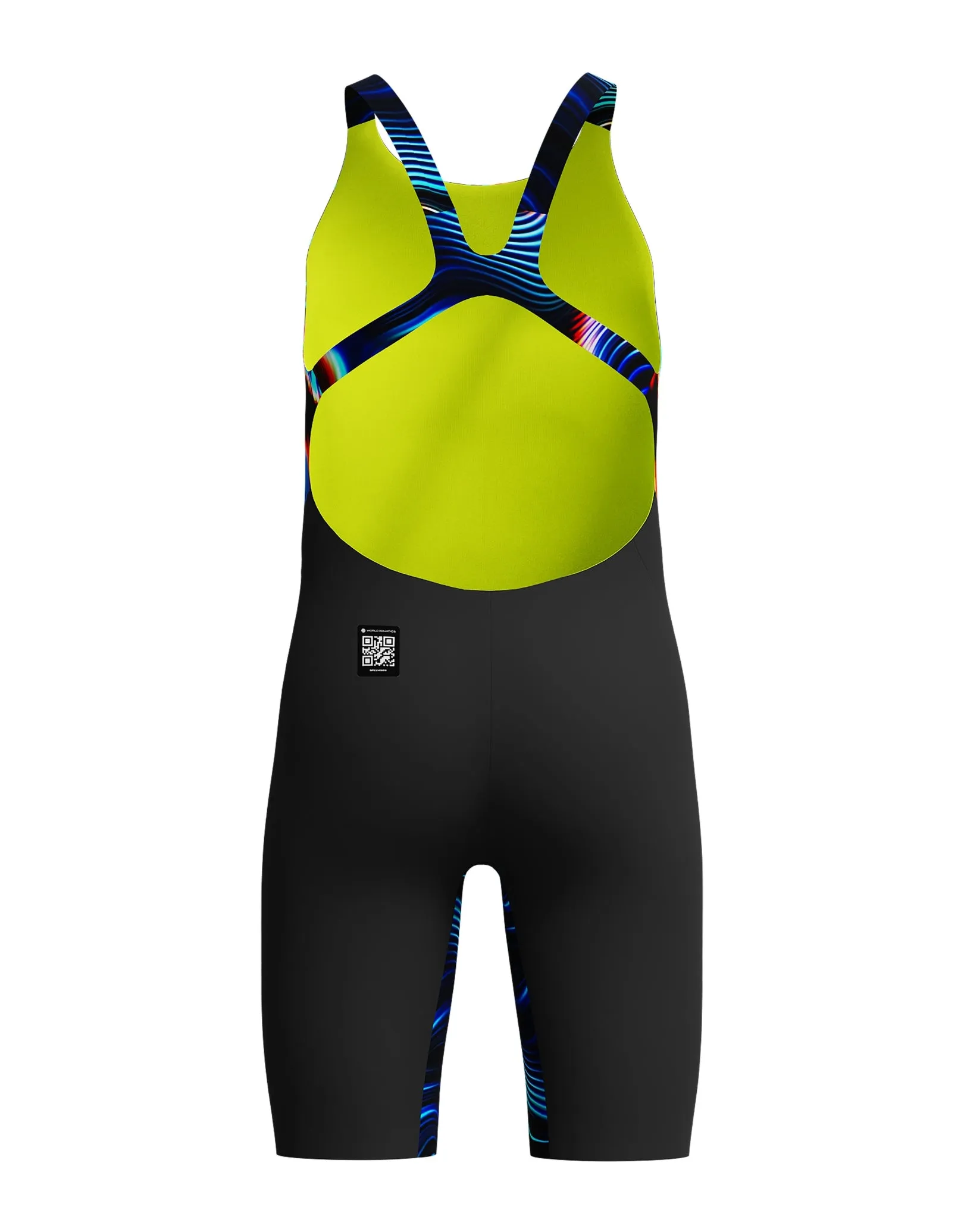 Girls Fastskin Endurance  Max Open Back Kneeskin - Black/Multi