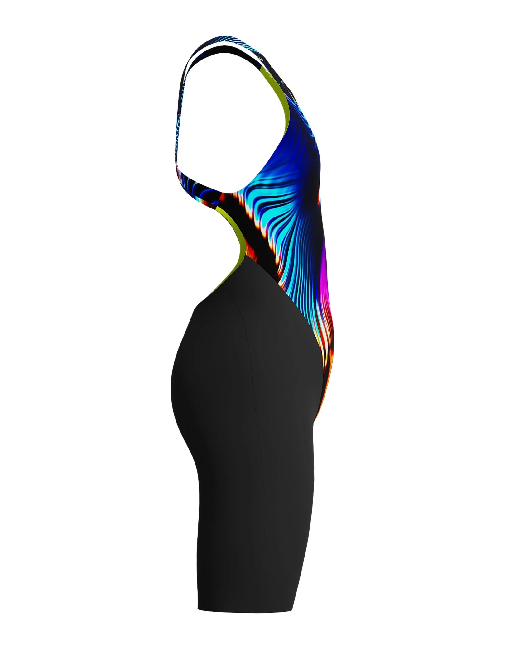 Girls Fastskin Endurance  Max Open Back Kneeskin - Black/Multi