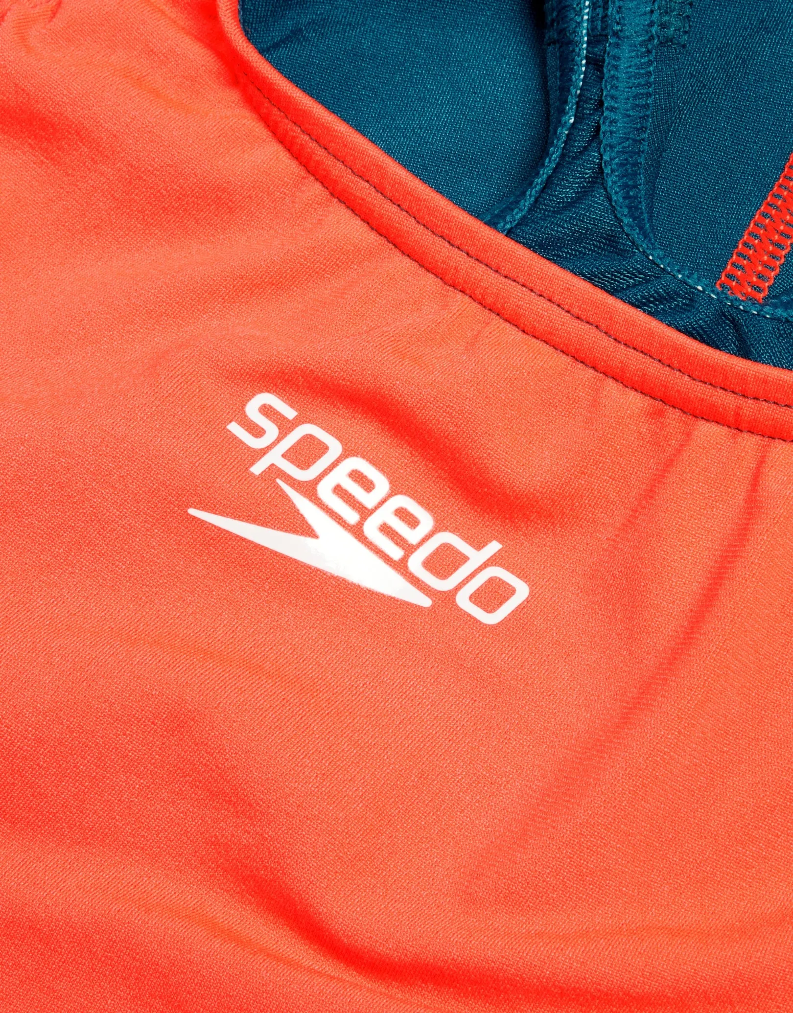 Girls Fastskin Endurance  Max Openback Kneeskin - Red/Blue