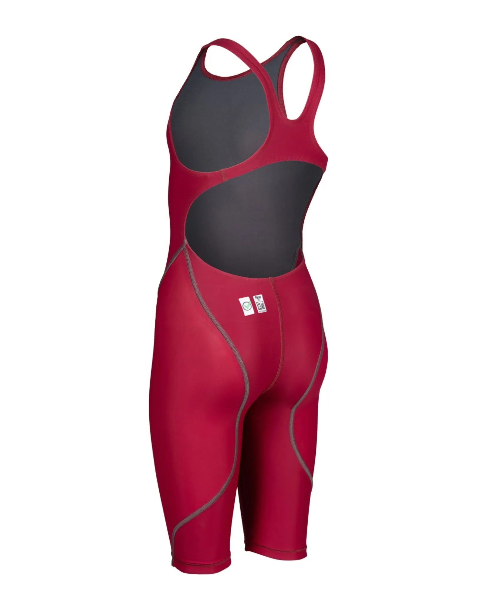 Girls Powerskin ST NEXT Open Back - Deep Red