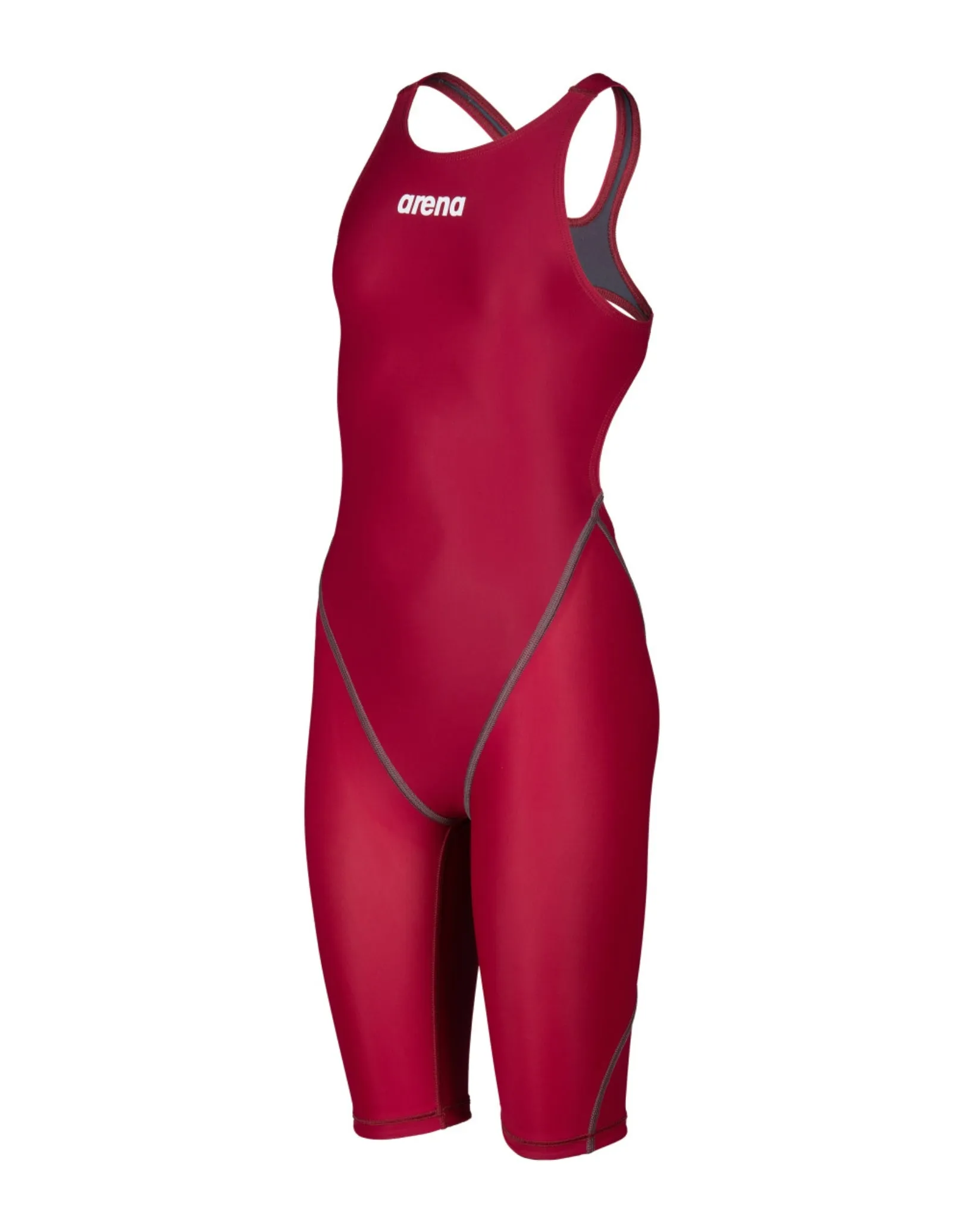 Girls Powerskin ST NEXT Open Back - Deep Red