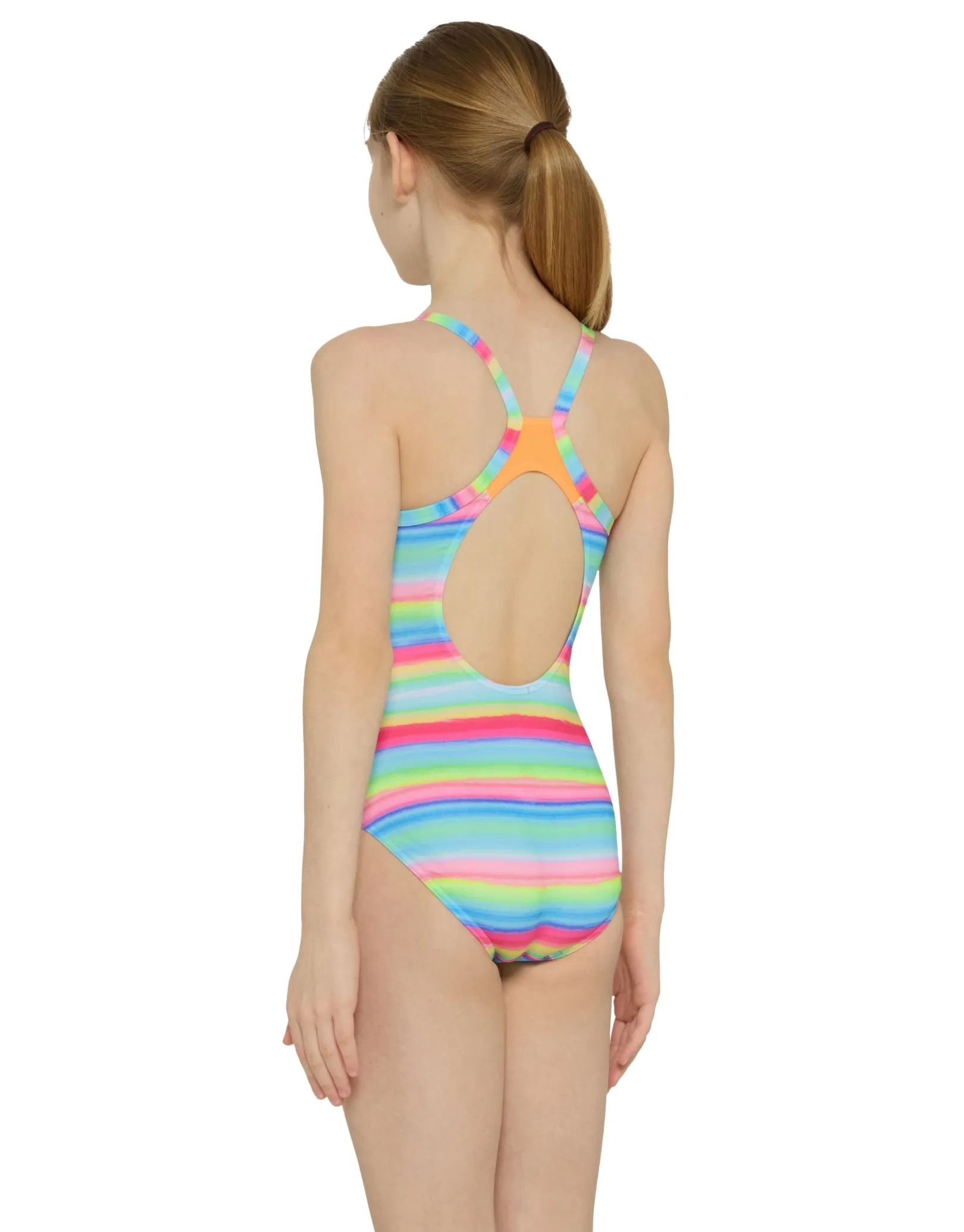 Girls Seychelle Strikeback Swimsuit - Blue/Pink