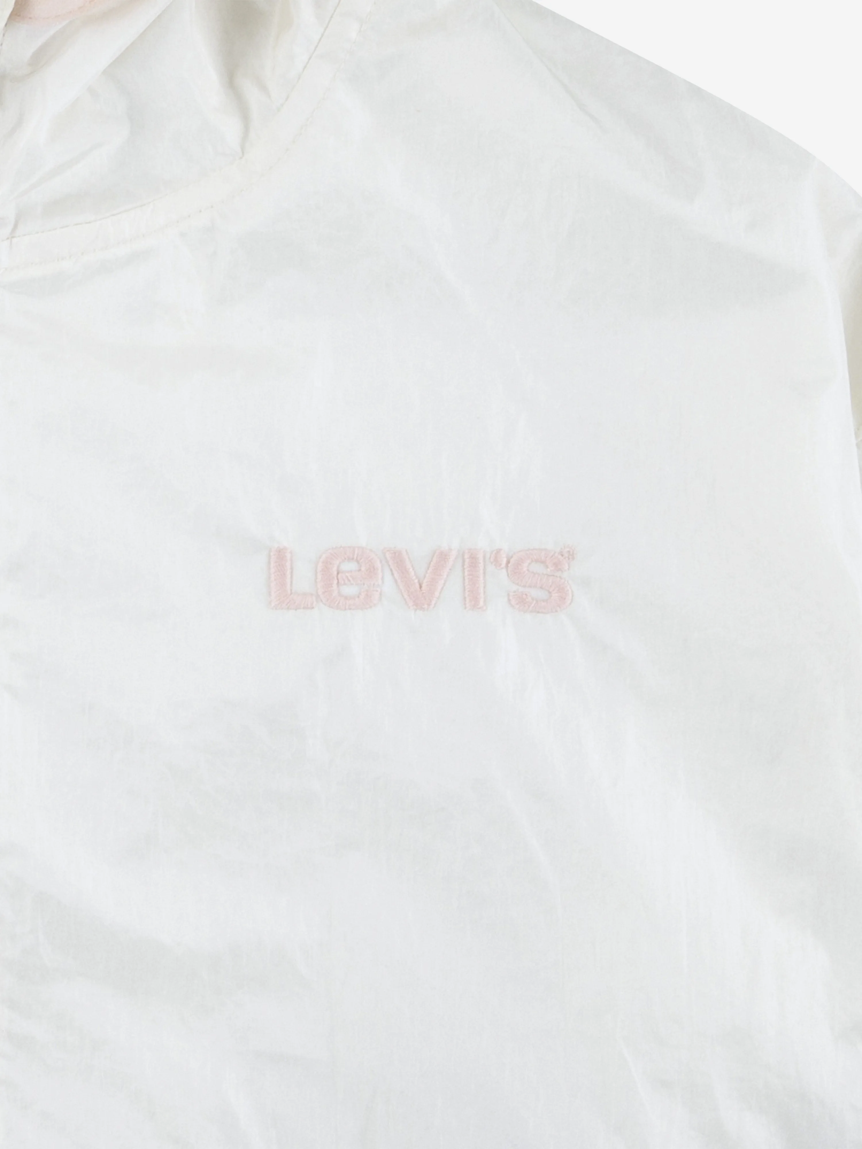 Girls Tape Detailed Colourblock Jacket in Ivory
