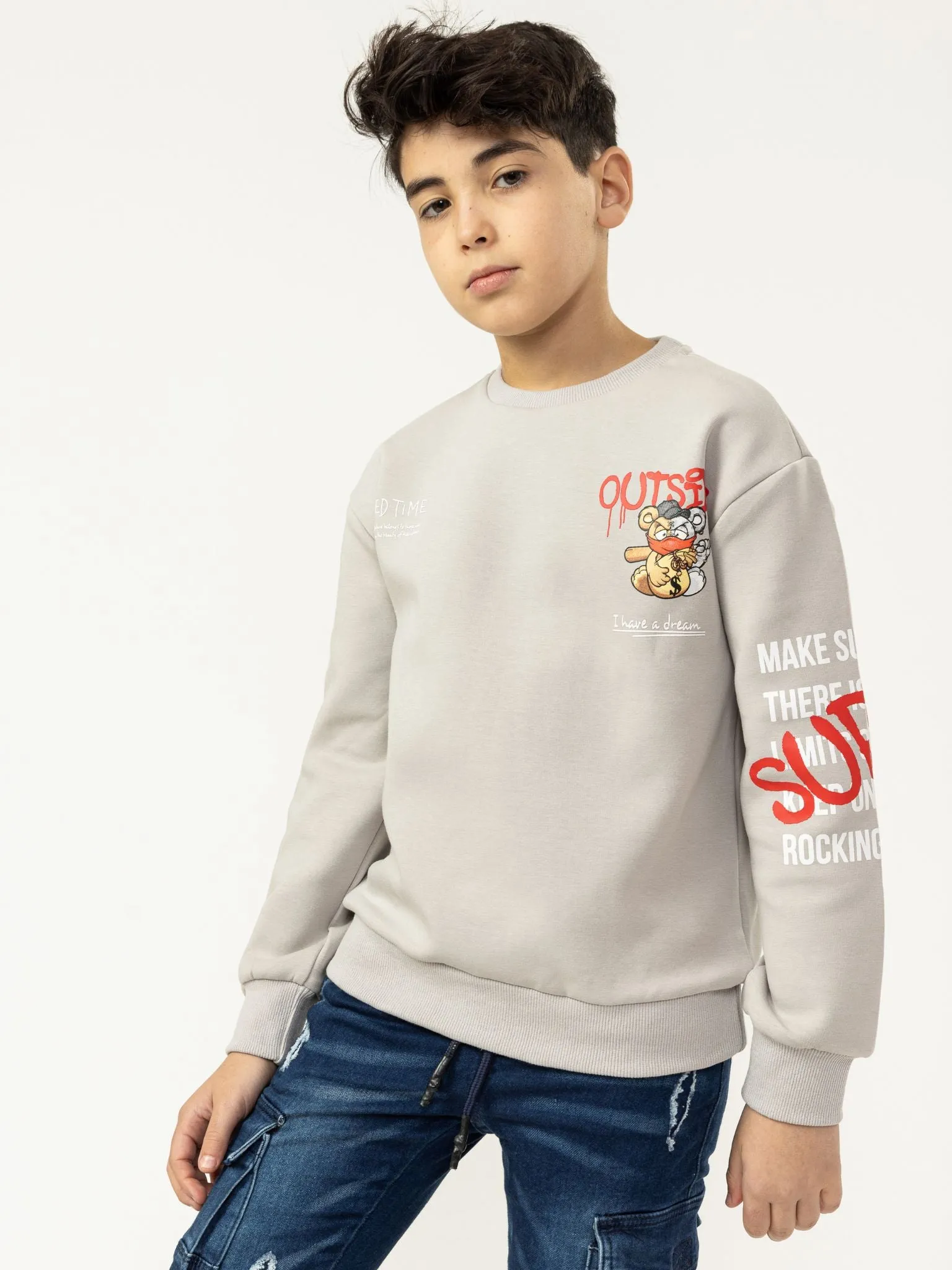 GRAPHIC BEAR FASHION SWEATSHIRT