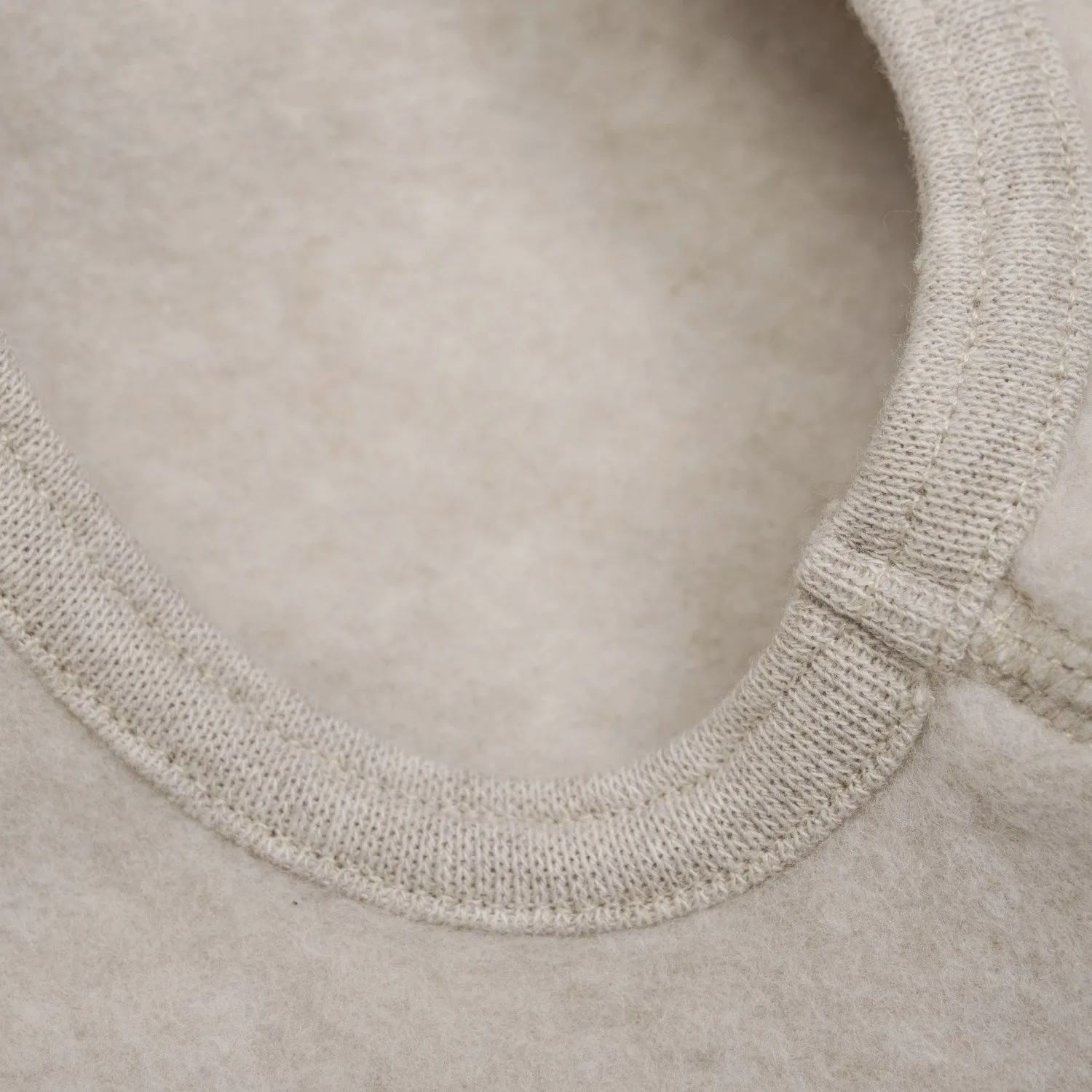 Huttelihut Camel Melange Balaclava Cotton Fleece