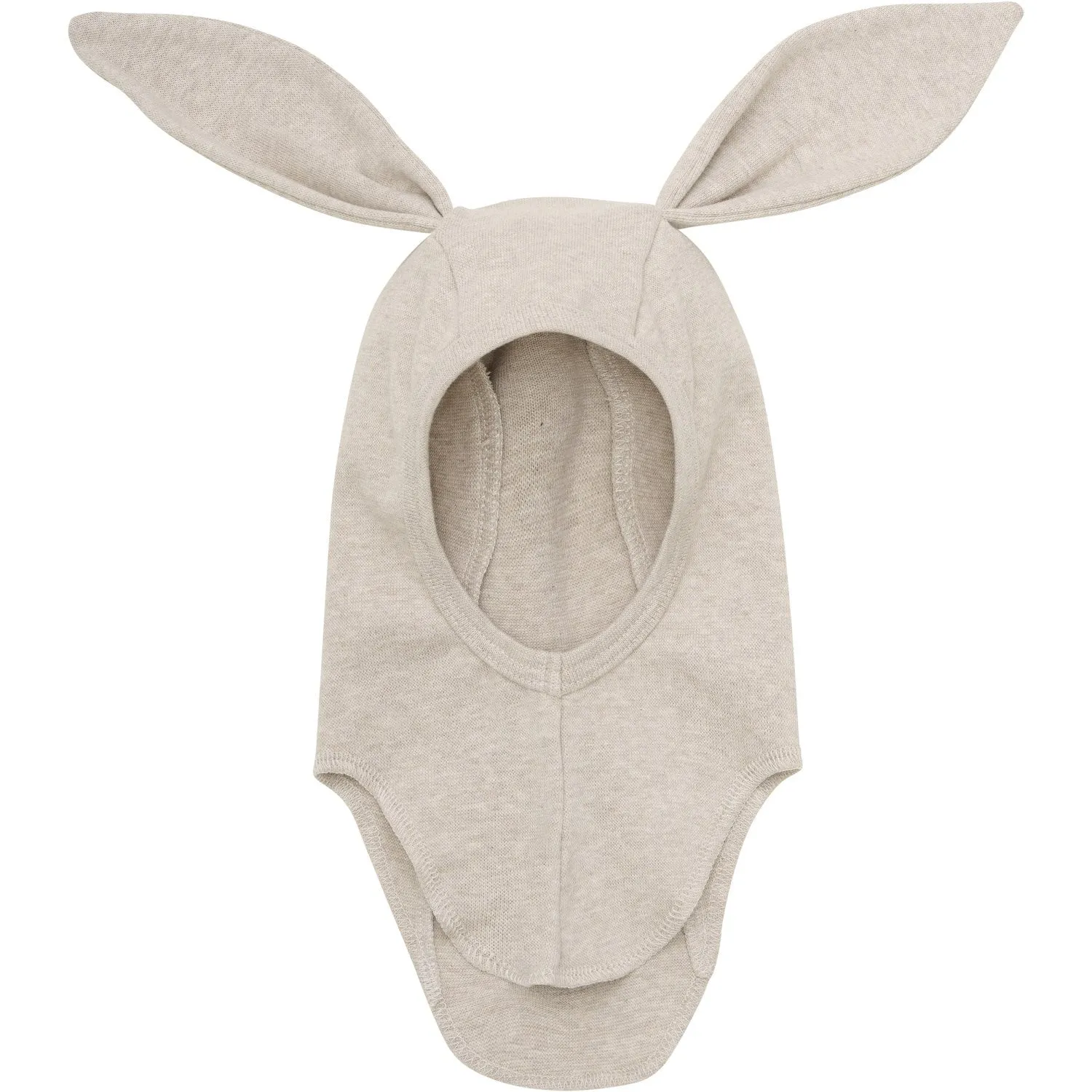Huttelihut Camel Melange Balaclava Ears Cotton Rib