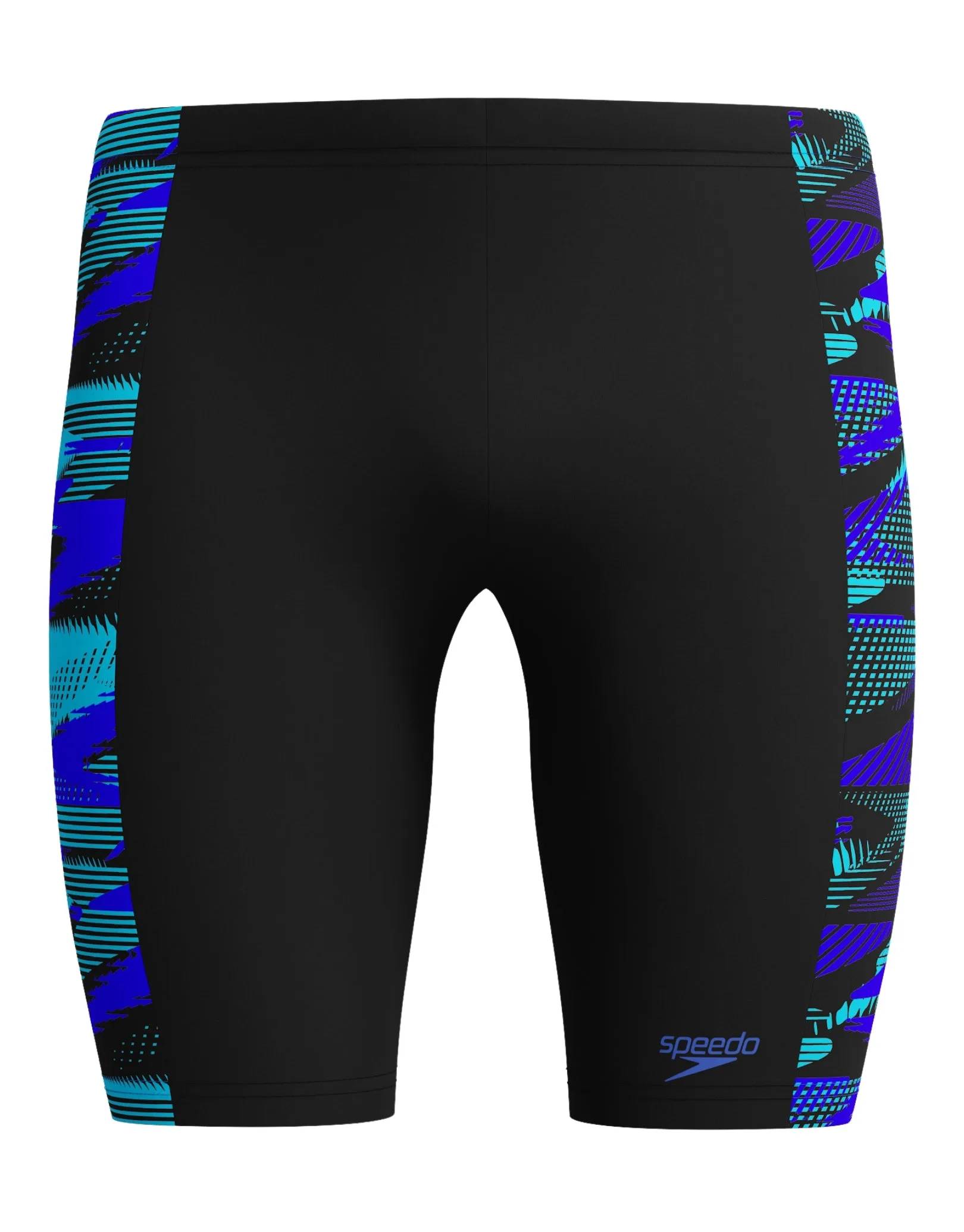 Hyperboom Panel Swim Jammers - Black/Blue