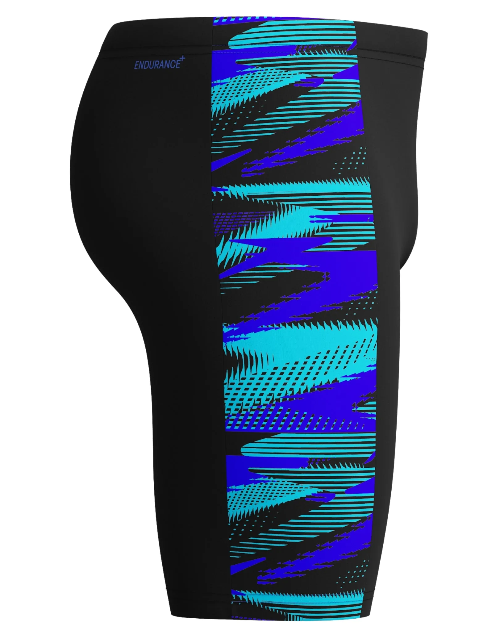 Hyperboom Panel Swim Jammers - Black/Blue