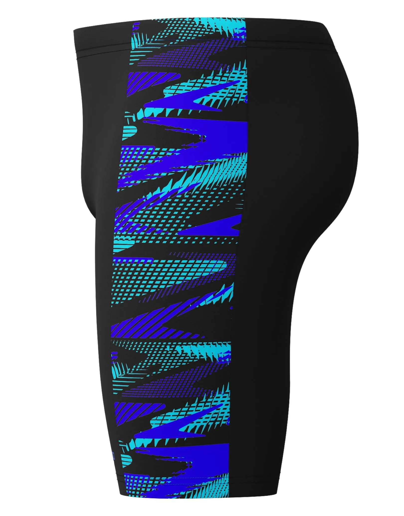 Hyperboom Panel Swim Jammers - Black/Blue