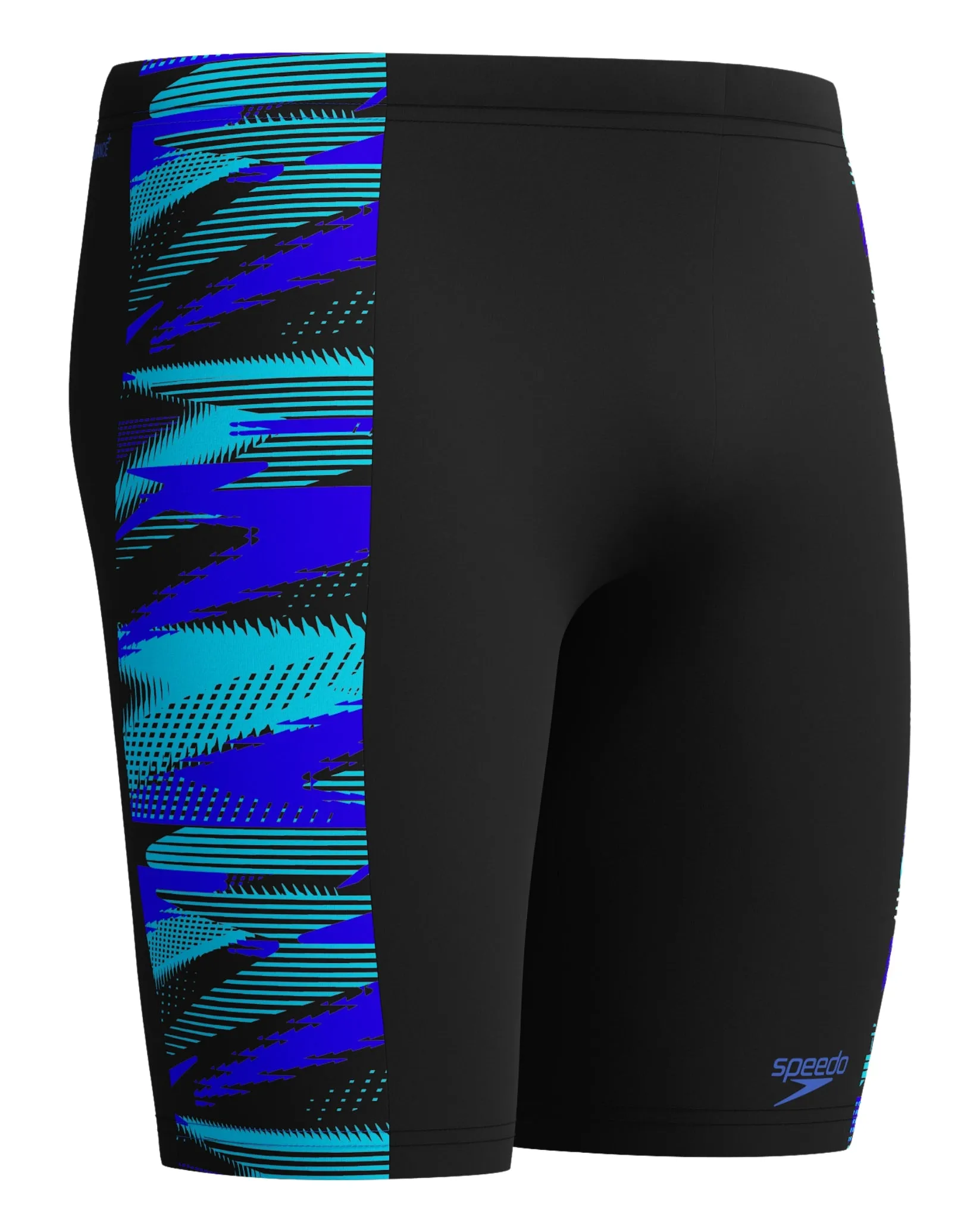Hyperboom Panel Swim Jammers - Black/Blue