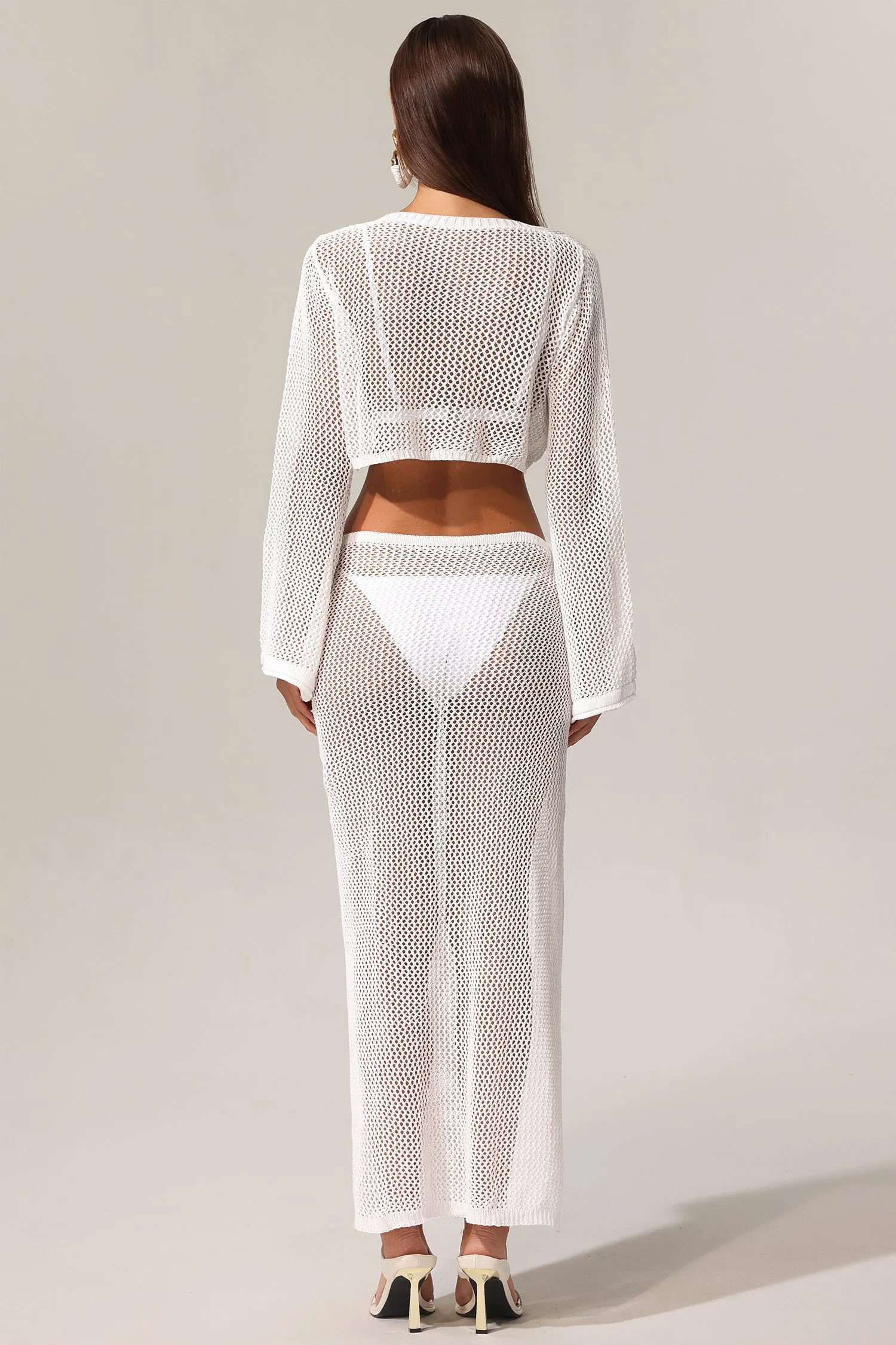 KIavia Hollow Out High Slit Two-Piece Set Gloria Lanvin