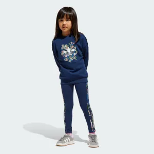 Kids' adidas adidas Originals x Liberty London Crew Leggings Set Kids